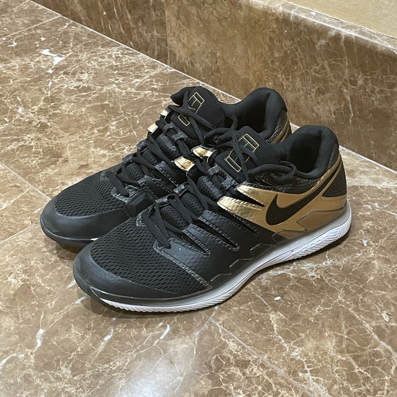 Nike Other - Nike Air Zoom Vapor X Men's Tennis Shoe - Black / Gold Size US 11.5